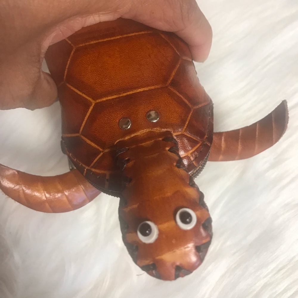 Turtle Leather Pouch - image 4